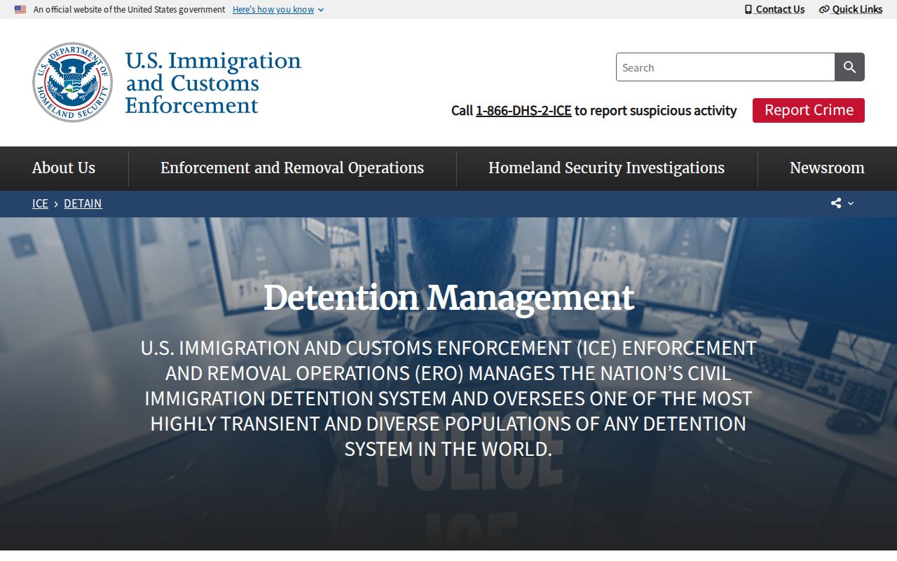 Webster Parish Jail release and ICE transfer verification source