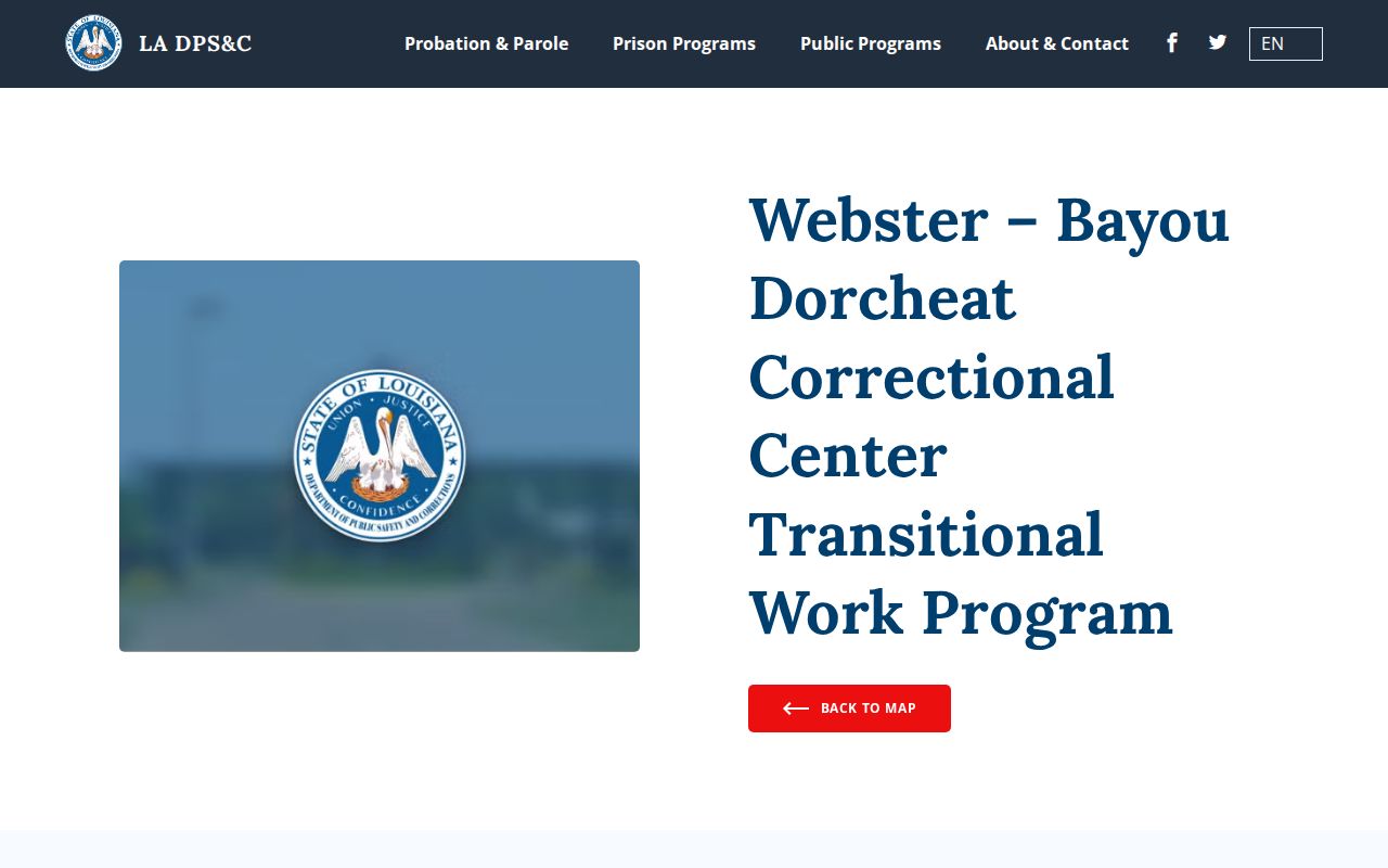 Webster Parish Transitional Work Program official custody and release listing
